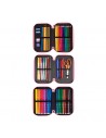 Estuche de 3 pisos MILAN fun animals Azul