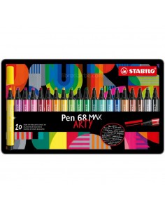 Marcadores Premium con Punta Biselada STABILO Pen 68 MAX Arty