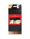 FABER CASTELL EcoLápices de 12 Colores SuperSoft – Tonos de Piel