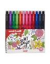 Set de boligrafos retractil tinta gel 12 und POSCA