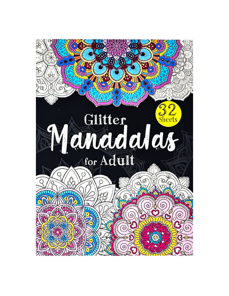 Libro para colorear mandalas glitter - RITO