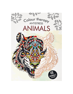 Libro para colorear therapy antistress animals RITO