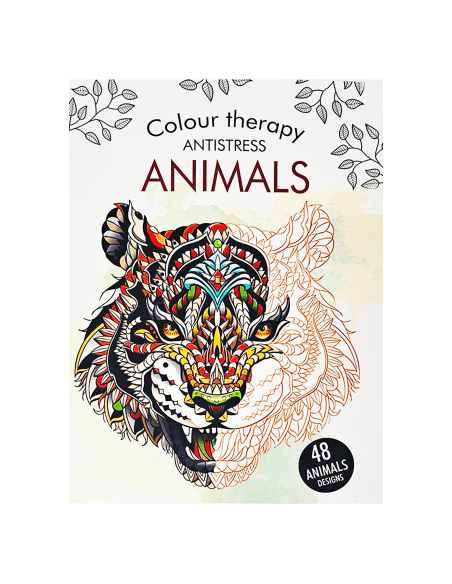 Libro para colorear therapy antistress animals RITO