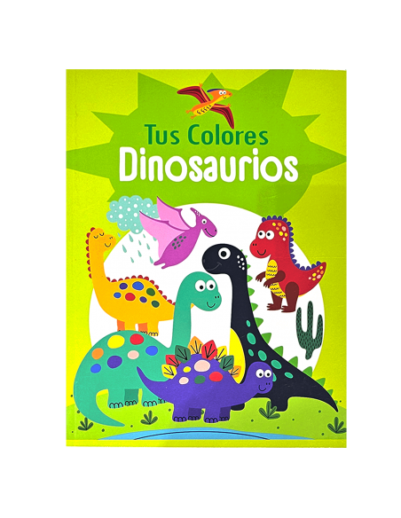 Libro para colorear RITO tus colores dinosaurios