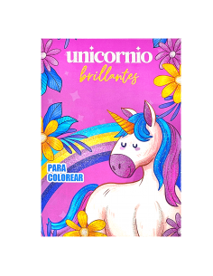 Libro para colorear unicornios brillantes RITO