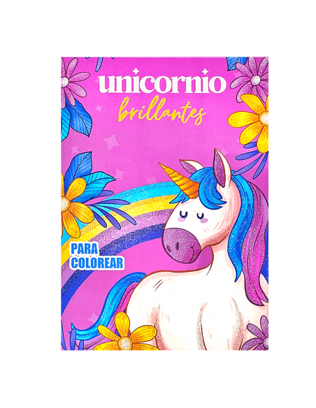 Libro para colorear unicornios brillantes RITO
