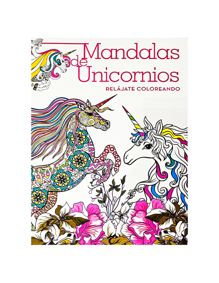 Libro para colorear mandalas de unicornios relajate coloreando RITO
