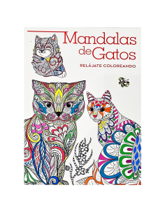 Libro para colorear mandalas de gatos relajate coloreando RITO