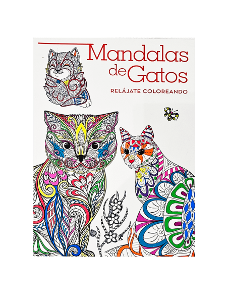 Libro para colorear mandalas de gatos relajate coloreando RITO