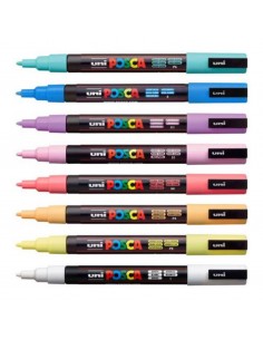 Set Marcadores posca 8C-3m colores pastel