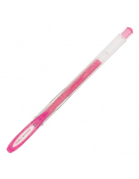 Boligrafo Signo Sparkling rosa con glitter Posca