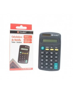 Calculadora, Básica, 8 dígitos, solar y baterías, TALBOT