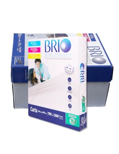 Caja de 10 resmas carta BRIO