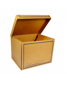 Caja de archivo tapa incorp. 41.5X34.9X30cm MARRON