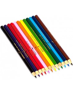 Cra-Z-Art  LAPICES DE COLORES LARGOS SET 12 PCS