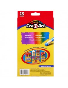 Cra-Z-Art  LAPICES DE COLORES BORRABLES SET 15 PCS