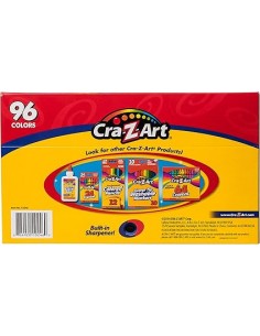 MEGA CAJA 96 CRAYONES TAJADOR INCLUIDO + BONUS MARCADOR C/ AROMA
