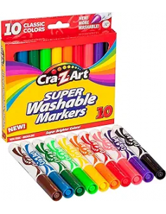 Cra-Z-Art  MARCADORES SUPERLAVABLES 10 COLORES