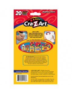 Cra-Z-Art  MARCADORES LAVABLES TRAZO FINO  SET 20 PCS