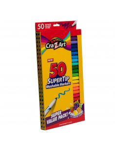Cra-Z-Art MARCADORES LAVABLES SUPERTIP 50 PCS