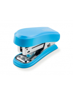 Engrampadora Mini Novus Color Azul + Grapas