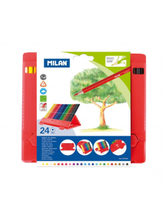 Flexibox 24 lápices de colores triangulares, MILAN