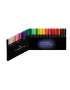 Faber-Castell Set de 50 Micropuntas Triangulares 0.4 mm Grip Finepen
