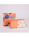 MILAN Portatodo 3 Cremalleras Fun Animals Naranja