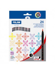 MILAN Set 24 Rotuladores punta pincel