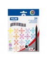 MILAN Set 24 Rotuladores punta pincel