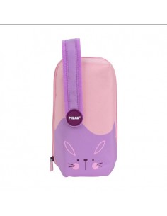 MILAN Kit 4 estuches fun animal Violeta