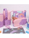 MILAN Kit 4 estuches fun animal Violeta