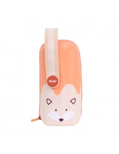 MILAN Kit 4 Estuches fun animals naranja