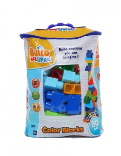 HAPPY LINE Bloques maxi en bolsa 80 pcs