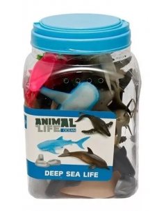 HAPPY LINE Animal life - Animales surtidos Dino Ocean Granja 22 pcs