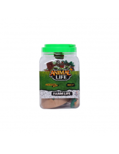 HAPPY LINE Animal life - Animales surtidos Dino Ocean Granja 22 pcs