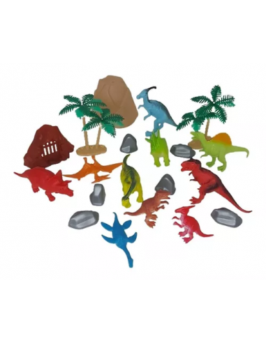 HAPPY LINE Animal life - Animales surtidos Dino Ocean Granja 22 pcs