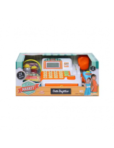 HAPPY LINE Caja registradora con 20 accesorios incluye luz y sonido
