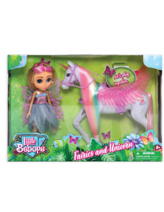 HAPPY LINE Muñeca little bebops 10 inch unicornio