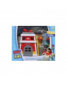HAPPY LINE Estación bombero vehículo con figura y accesorios