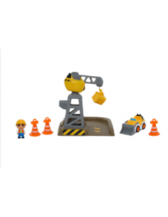 HAPPY LINE Set de construcción vehículo con figura y accesorios