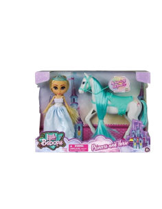 HAPPY LINE Muñeca little bebops 10 inch con caballo
