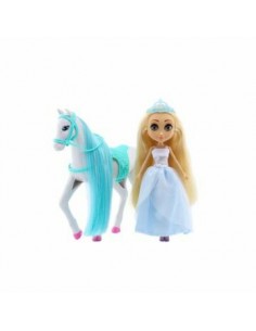HAPPY LINE Muñeca little bebops 10 inch con caballo