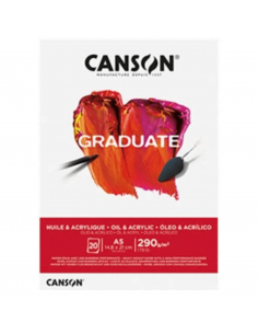 Bloc Óleo & Acrílico Graduate 20H A5 290G, CANSON