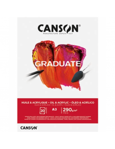Bloc Óleo & Acrílico Graduate 20H A3 290G, CANSON