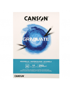 Bloc Acuarela Graduate 20H A4 250G, CANSON