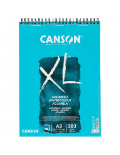 Bloc de Papel para acuarela A3 de 30 hojas de 300g, CANSON