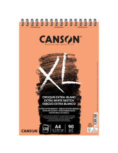 Bloc p/ esbozo XL Extra Blanco, 120H A4 90G, CANSON