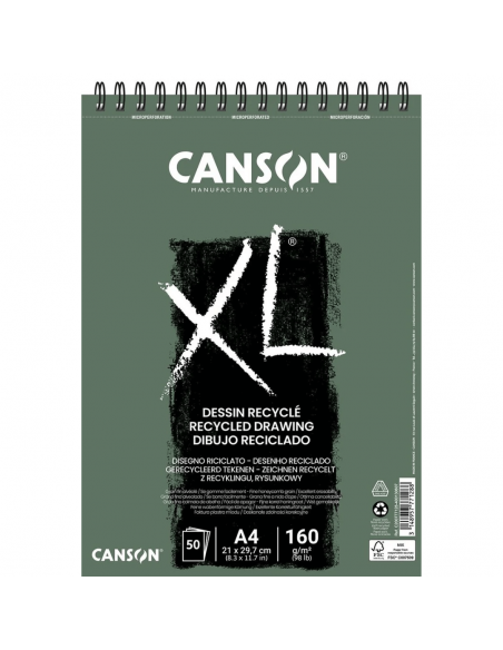 Bloc d/dibujo 50h A4 160gr, CANSON