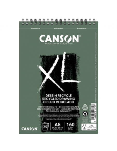 Bloc d/dibujo 25h A5 160gr, CANSON